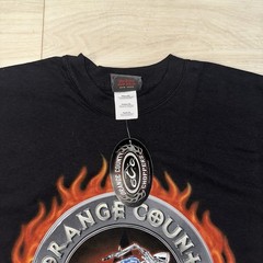 Y2K Orange County Choppers shirt size Mens Small Y2K Flame Motorcycle EUC