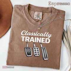 Classically Trained Manual Car Shirt – Funny Stick Shift Driving Tee For Men