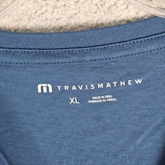 Travis Mathew T-Shirt Mens XL Blue Return Ticket Graphic Short Sleeve A42234