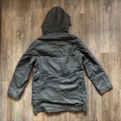 PPFM Fur Lined Military Hooded Parka Waxed Cotton Coat Japanese Brand Size M