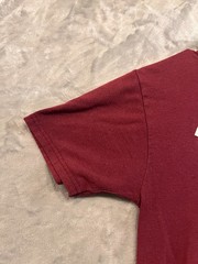 Vintage Jerzees T-Shirt Bulldog Graphic Small Maroon Classic Fit