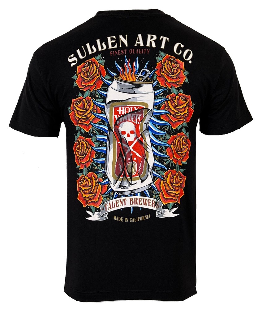 Sullen Men’s T-shirt HOLY WATER Tattoos Urban Design Premium Quality