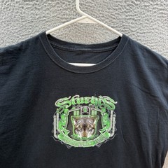 Sturgis Shirt Adult XL Black Motorcycle Rally Biker Nature Wolf Grunge Skater