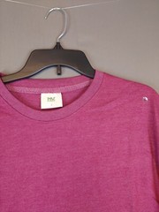 NWT MV Sport Green Recycleed Short Sleeve T Shirt Red Large Organic Cotton Blend