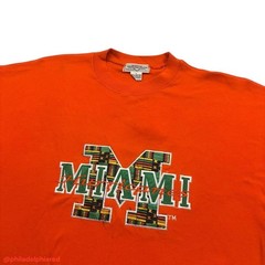 Vintage 1990’s Giovanni Miami Hurricanes Kente Cloth t-shirt mens Large