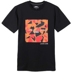 2025 Geometric Pattern Tee Yubikwete – Unisex Crew Neck Solid Color Cotton