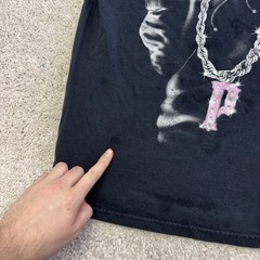 Vintage Y2K Pink Panther Shirt Mens L Faded Black Gangster Cartoon Parody Shadow