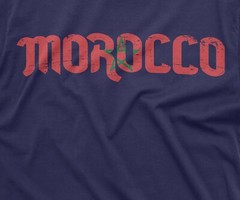 Morocco T-shirt Kingdom of Morocco Flag Tee Mens Shirt Patriotic National Tee
