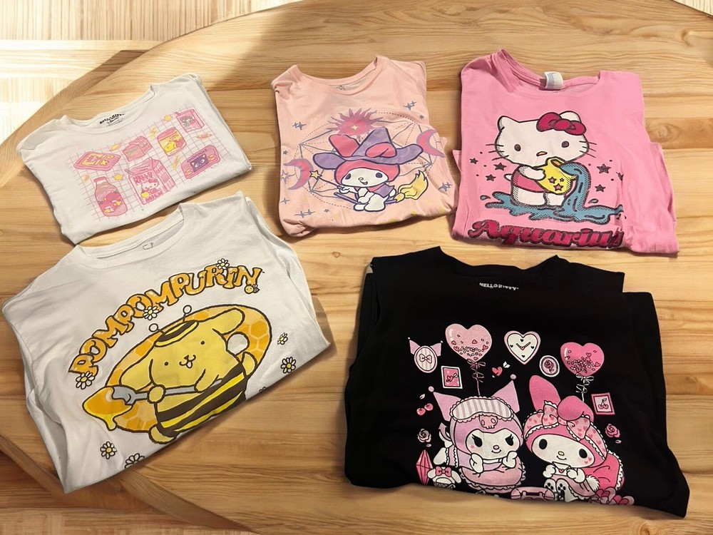 Hello Kitty By Sanrio Size L and M T- Shirt Lot