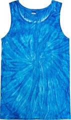 Unisex Tie Dye Tank Top Sleeveless 100% Cotton Summer Beach Shirt Hand Dyed