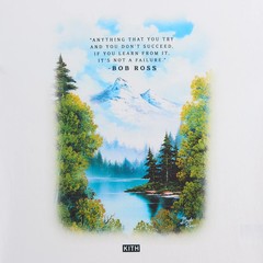 Kith Bob Ross Inspiration Vintage Tee White Large