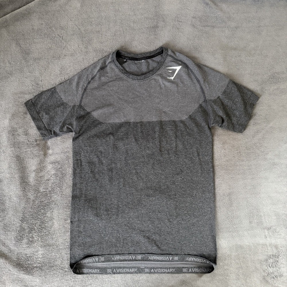 OG Gymshark Phantom Seamless T-Shirt In Black (David Laid 2016) Size S Excellent