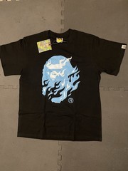 A Bathing Ape BAPE Black Ape Head Logo Graphic Tee Men’s M Cotton Crew Neck
