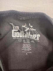 American Classics The Godfather Black Graphic Print Crew Neck T-Shirt SM Cotton