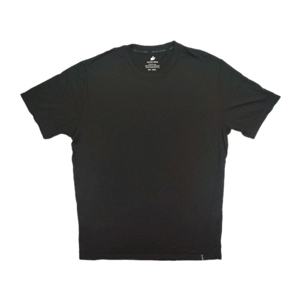 Woolly Everyday Crew Tee Tshirt Mens Large 100% Merino Wool Performance Outdoor