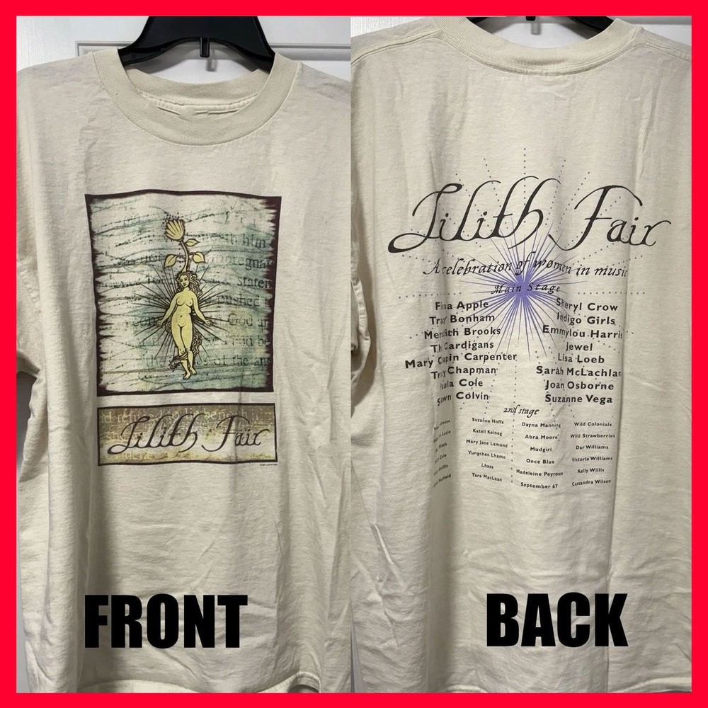 SALE 30% – Lilith Fair Original 1997-1998 Reprint T-shirt All Size for fans