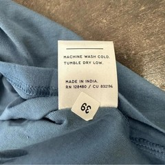 NWT Pact Organic Cotton Softspun One For All Crew Neck Tee Shirt M Coronet Blue