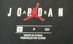 Nike Air Jordan #23 Black Long Sleeve Crewneck Tee Mens Sz Small 100% Cotton