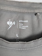 vintage t shirt metallica STRAUSS HOW METALLICA WORKS collaboration