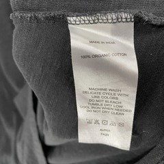 Quince Shirt Mens XL Black V-Neck 100% Organic Cotton Soft Solid Casual Tee