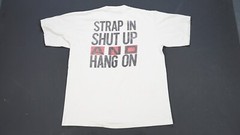 Rare VTG Accurate Graphic Industries Strap In Shut Up and Hang On T Shirt 90s XL