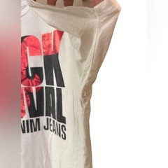 Rock Revival Logo Tee mens sz XL short sleeve white black red foil