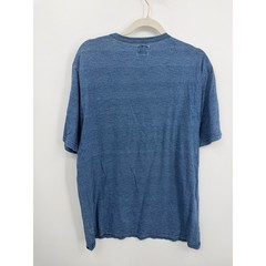 Faherty Indigo Dyed Pocket T-Shirt Mens Large Blue Short Sleeve Cotton Tee