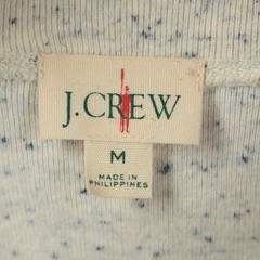 J CREW heritage brushed rib-knit henley t-shirt shirt MEDIUM thermal 90s oarsman