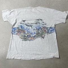 Vintage Nature Shirt XL San Segal Wrap Around Animal Sea Ocean Single Stitch Art
