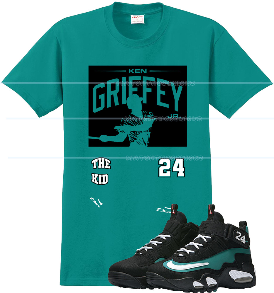 FDATT shirt to match the Griffey Max 1 Fresh water Emerald Green First pitch