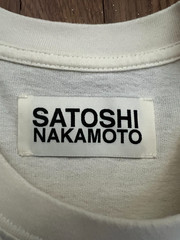 RARE Vintage Satoshi Nakamoto Tech Giant White T-Shirt M Bitcoin BTC Crypto