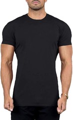 SOCKS’NBULK 6 Pack Mens Cotton Crew Neck Short Sleeve T-Shirts Mix Colors Bulk