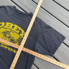 Y2K Obey Worldwide Skatercore Punk Short Sleeve Graphic Tee Shirt