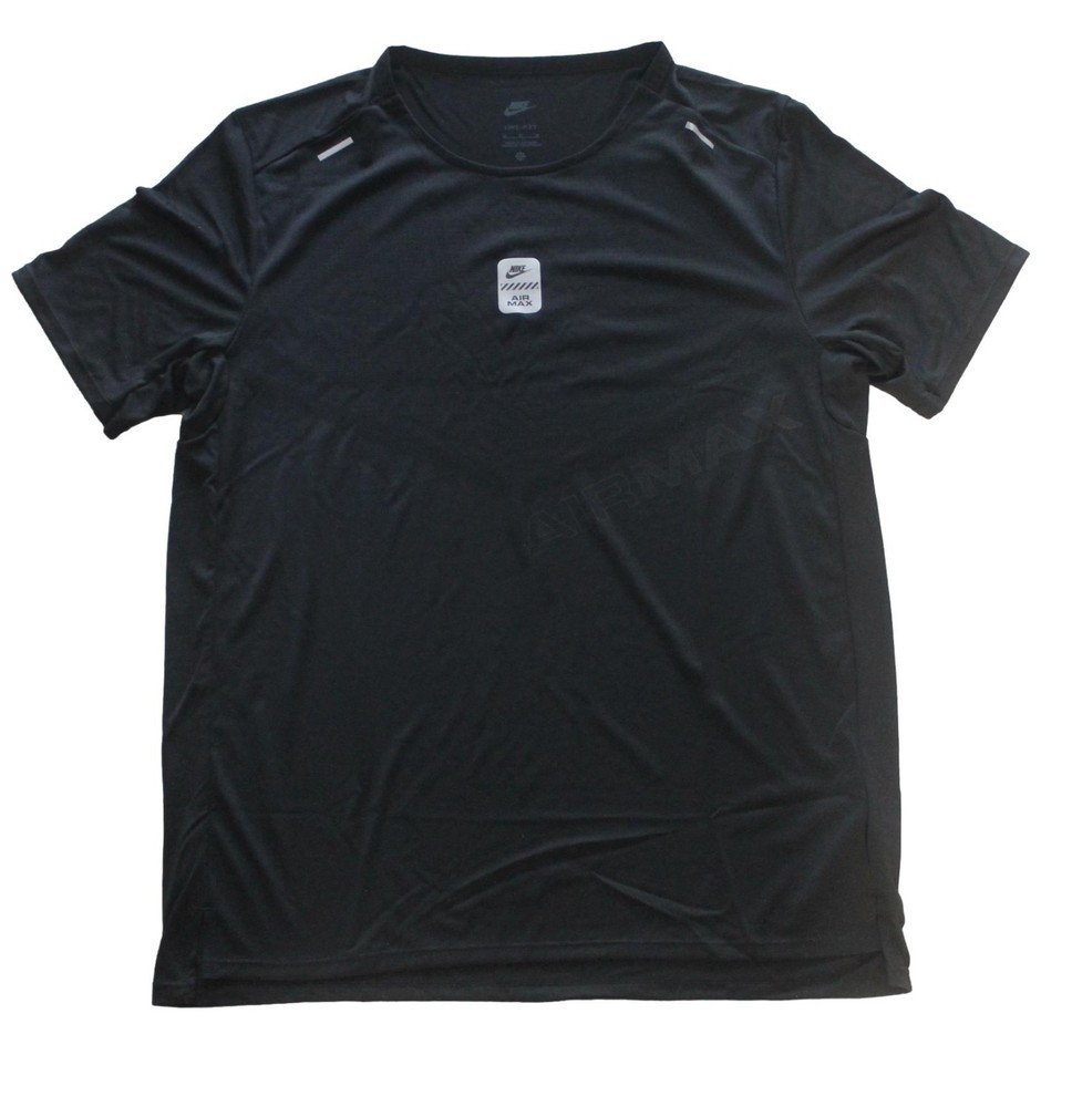 Nike Mens Air Max Short Sleeve Sports Polo BLACK Sizes M L New