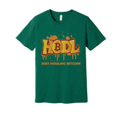 Hodling Bitcoin Graphic T Shirt Unisex Casual Crypto Apparel With Graffiti Style