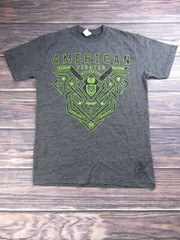 American Fighter Mens Medium Gray Training TShirt UFC MMA Workout Gym Sports