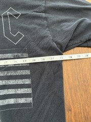 AC/DC Back In Black Tee Shirt 1980 US Concert Tour Sz XL Hard Rock 80s Band