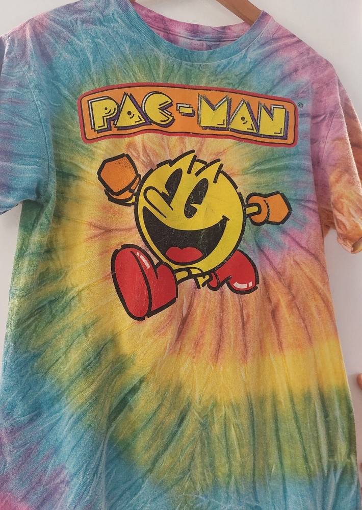 Authentic Pac-Man Tie-Dye Graphic T Shirt Small – By C-Life Group Bandai Namco