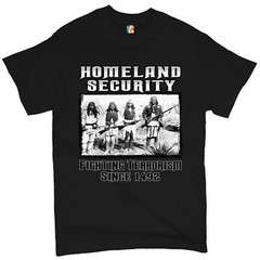 Homeland Security T-shirt Native American Indigenous Patriotic Men’s Tee