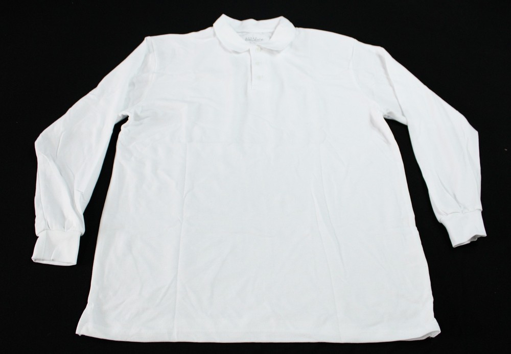 Galaxy By Harvic Men’s L/S Crew Neck Basic Henley T-Shirt EJ2 White Size XL NWT