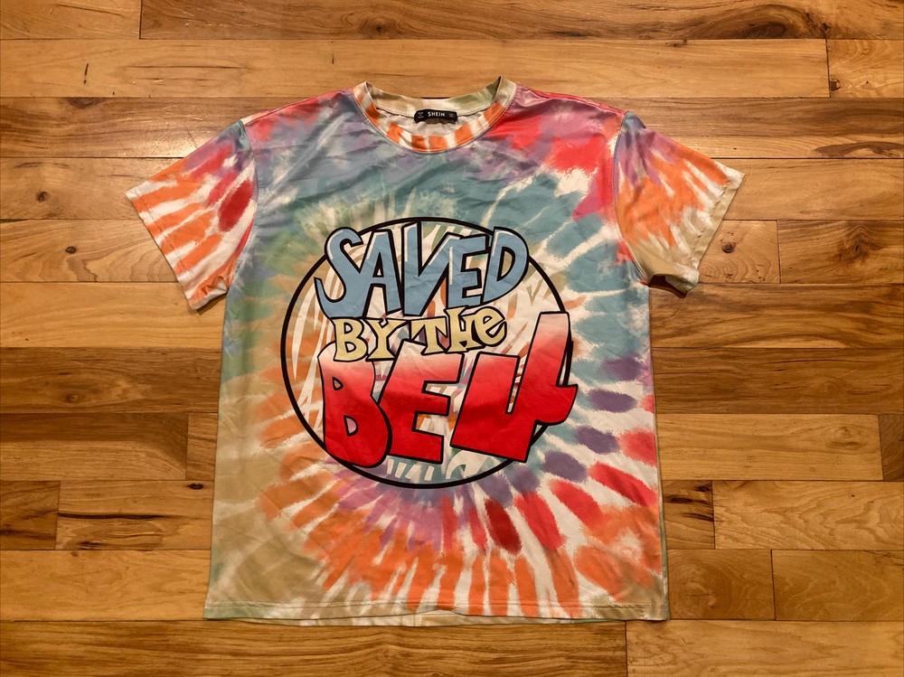 Saved by the Bell – Adult Large T-Shirt Party Retro 80s 90s TV Show Costume Dye