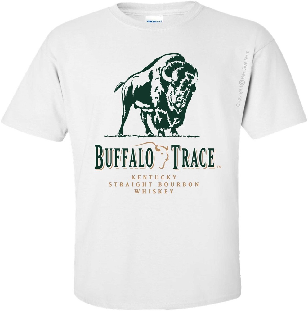 Buffalo Trace Bourbon Whiskey White Unisex T-Shirt Adult Sizes Small – XX Large
