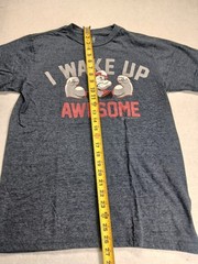 Tee Luv, Popeye T-shirt, Medium, Blue, Tagless Crew Neck Shirt
