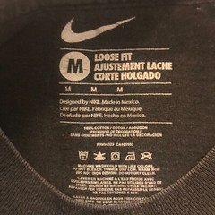 NIke “There is No Finish Line” T-Shirt Mens Medium Black Short Sleeve Loose Fit