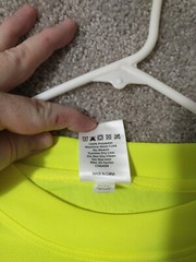 Kishigo High Performance Shirt Men’s 4XL Yellow Hi-Vis PPE Reflective 9120
