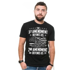 The 1st Amendment Defines US Shirt 2nd Amendment Shirt USA Flag Patriotic Tee