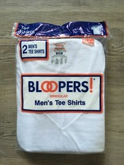 Vintage 1997 2-Pack Bloopers Fruit Of The Loom White Irregular T Shirts Men’s XL