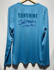 Salt Life SLX Uvapor Long Sleeve Blue Performance Shirt Men’s XL Graphic Print