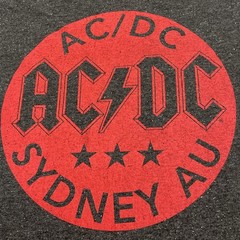 AC/DC Sydney AU Shirt Mens XL Gray Long Sleeve Raglan Graphic Rock Band Tee