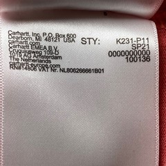 Carhartt K231 Loose Fit Long Sleeve Logo T-Shirt XL Heather Red Spring 2021